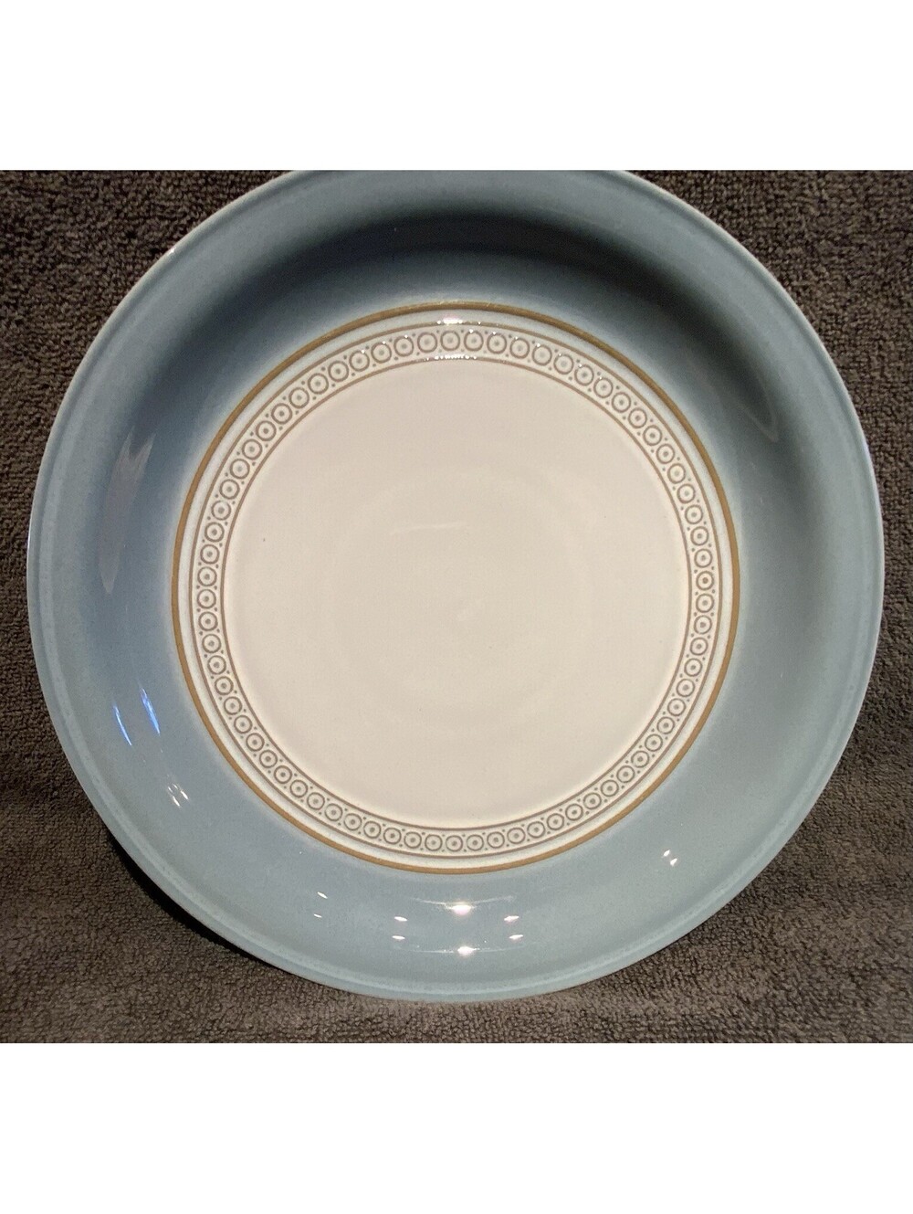 Vintage English Denby Castile Stoneware 9”W Salad/Lunch/Desert Plates - Set of 3